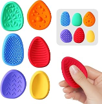 Brinquedo sensorial de silicone com texturas — imagem real do produto