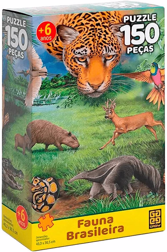 Foto de Quebra-cabeça Fauna Brasileira 150 pcs