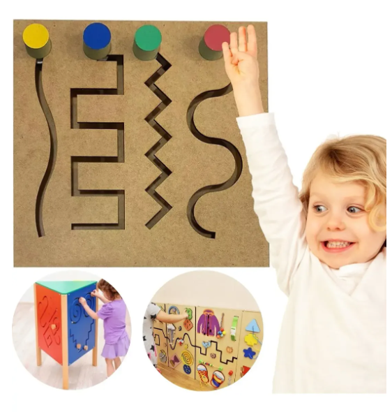 Painel sensorial educativo — imagem real do produto