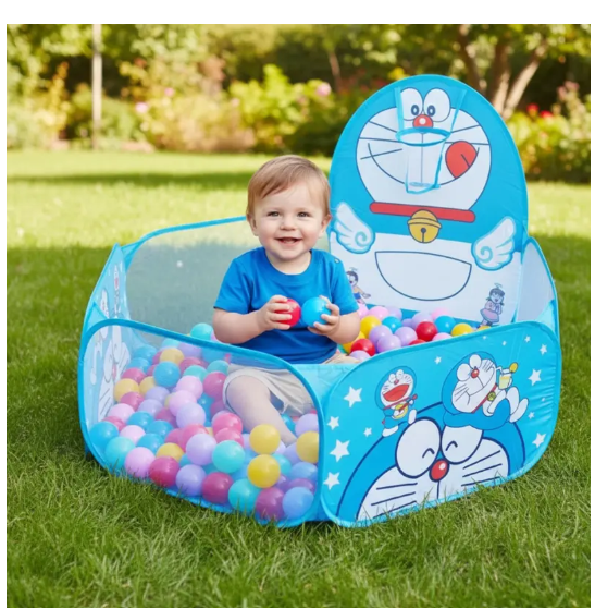 Piscina infantil de bolinhas — imagem real do produto