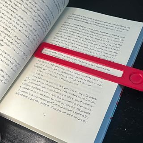 Régua de apoio visual para leitura — imagem real do produto